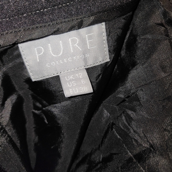 Pure Black Wool Skirt 6 Mini - Picture 8 of 8